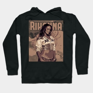 Rihanna style // Brown vintage // Poster art Hoodie